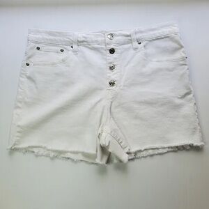 Women's White Denim Shorts